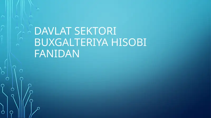 Budjet tashkiloti bosh hisobchisining roli va vazifalari