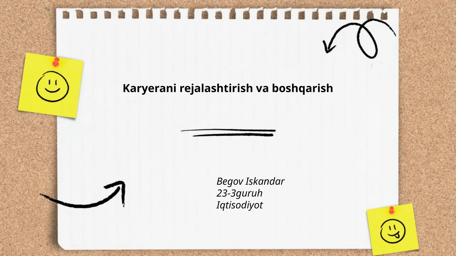 Karyerani rejalashtirish va boshqarish