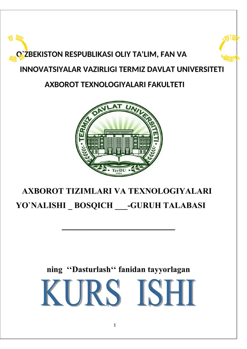 Kinoteatr tizimi. Bo’sh joylarni aniqlash va bilet sotish.