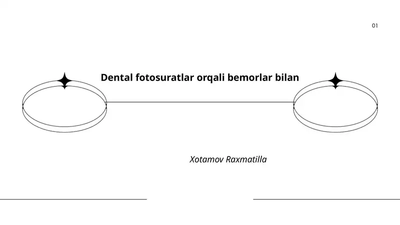 Dental fotosuratlar orqali bemorlar bilan