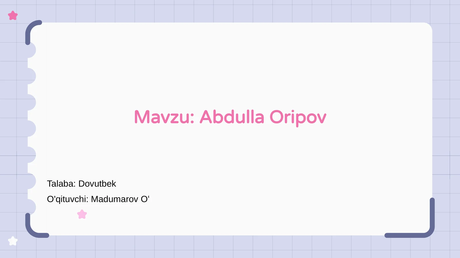 Abdulla Oripov