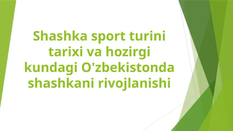 shashka sport turining tarixi