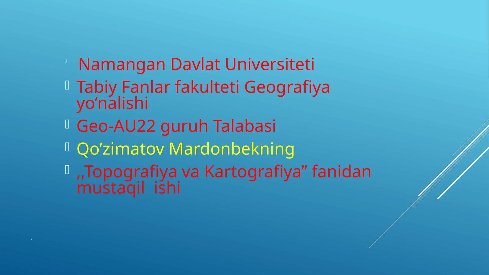 Kartografiya haqida darslik
