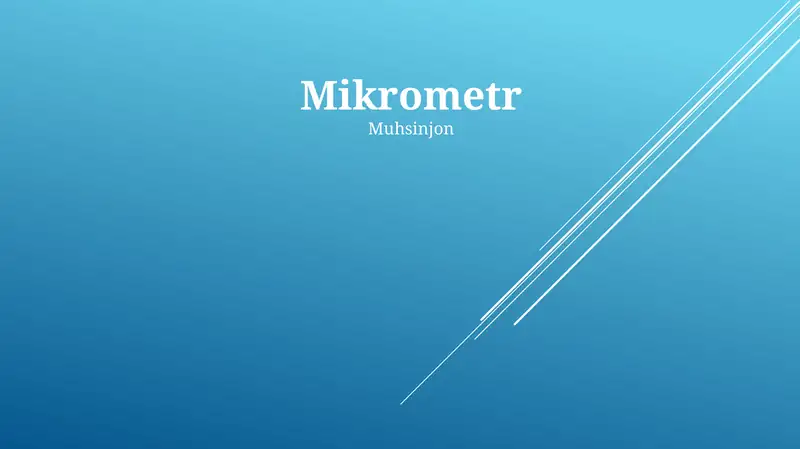Mikrometr