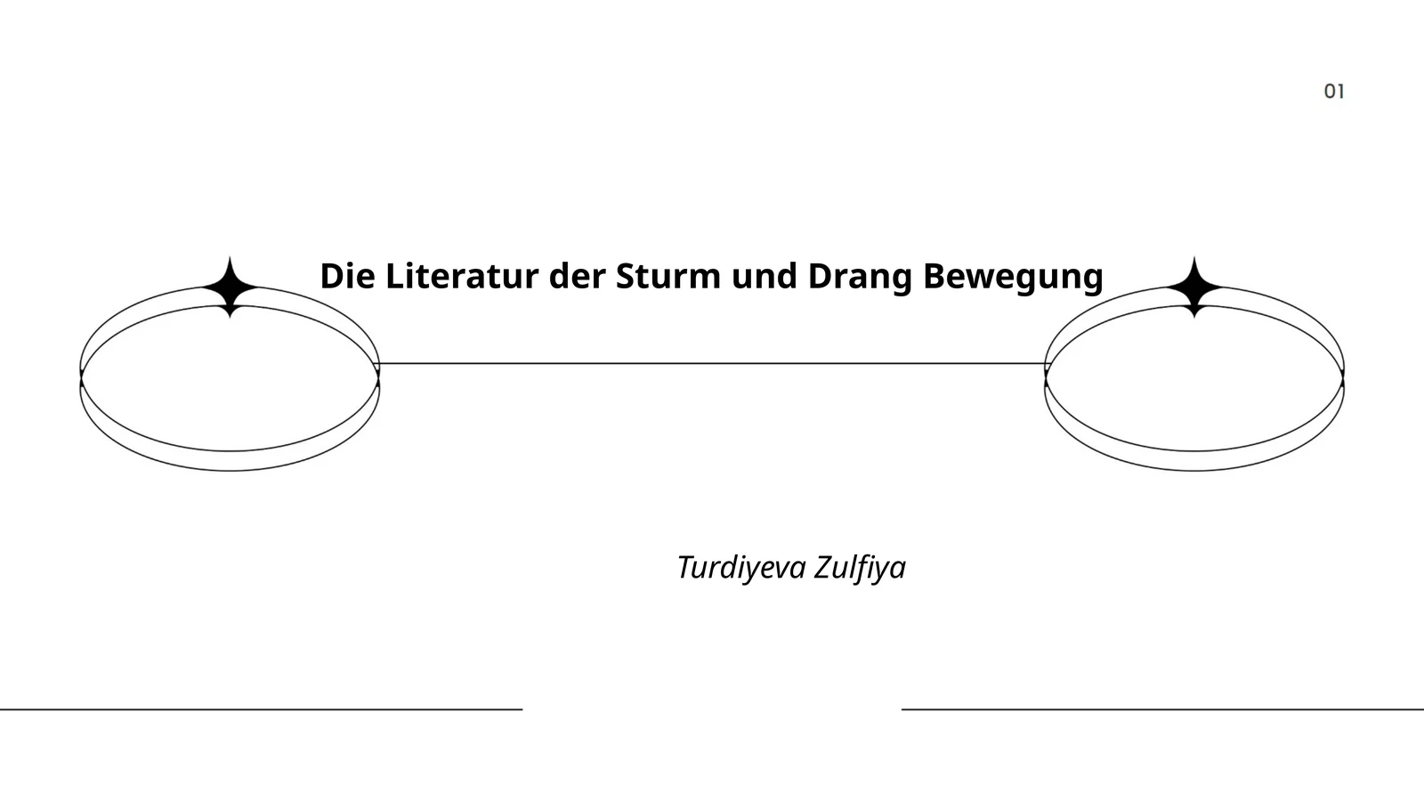 Die Literatur der Sturm und Drang Bewegung Turdiyeva Zulfiya