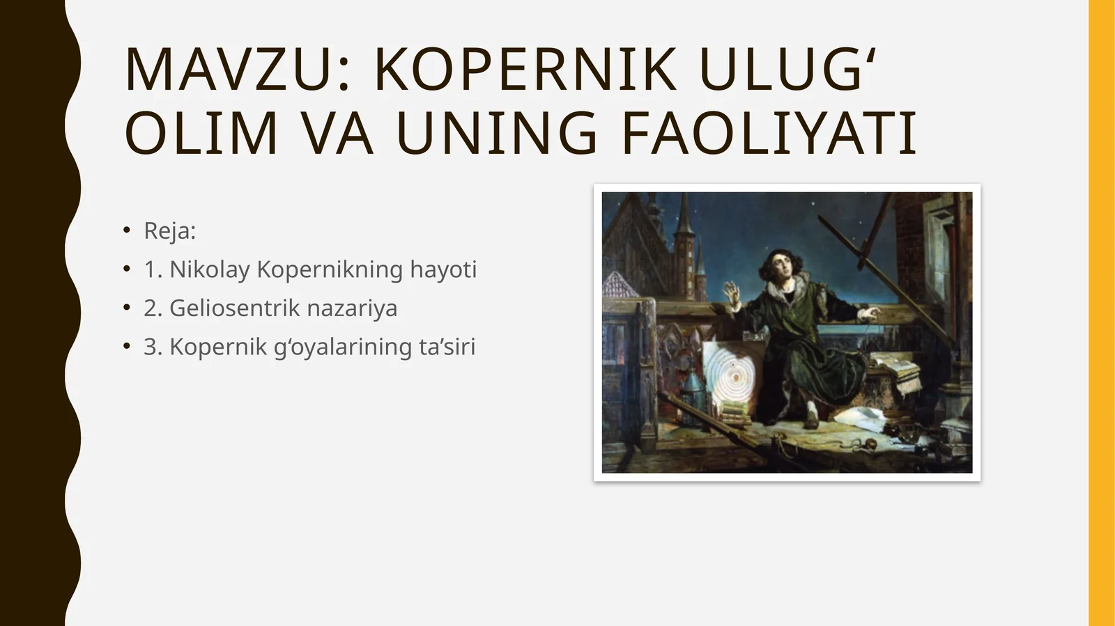kopernikulug‘olimvauningfaoliyati