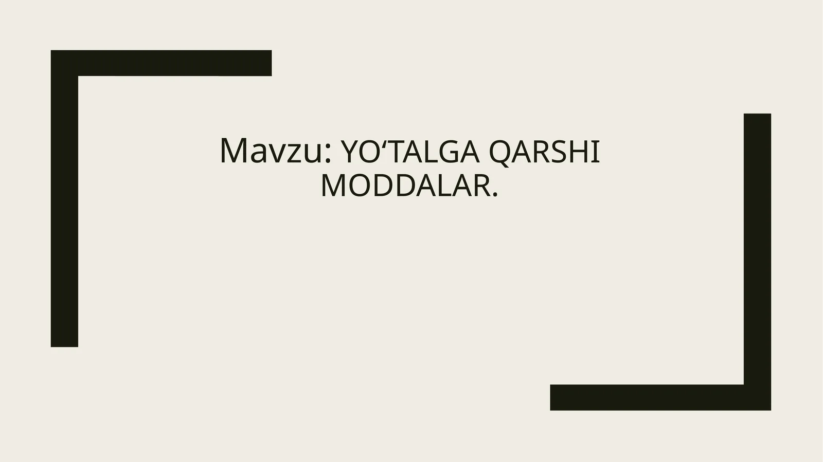 Yo‘talga qarshi moddalar