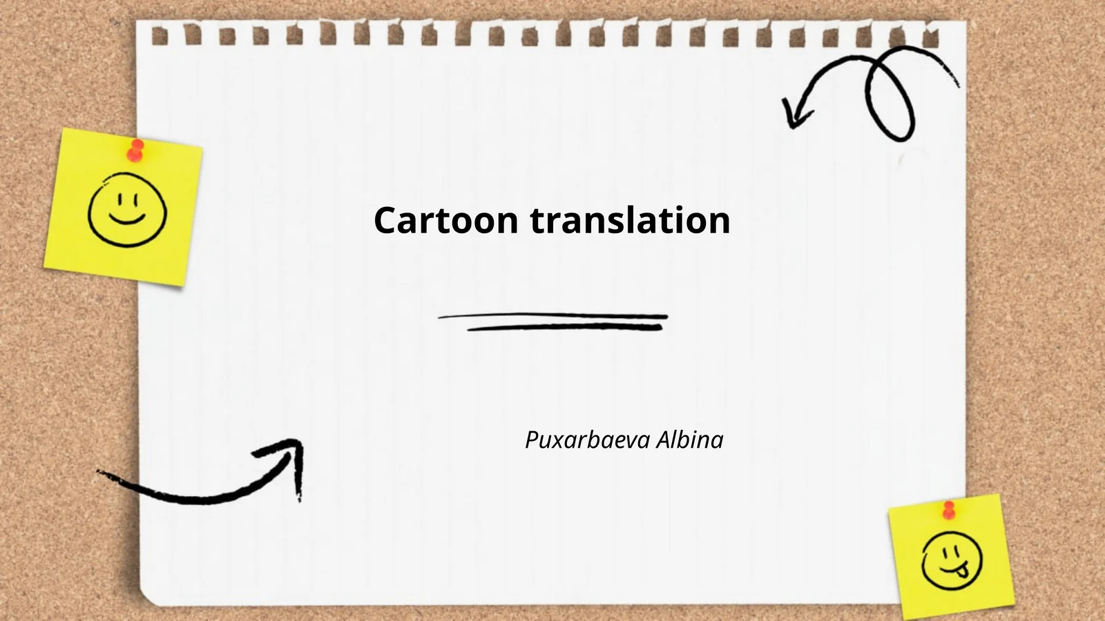 Cartoon translation