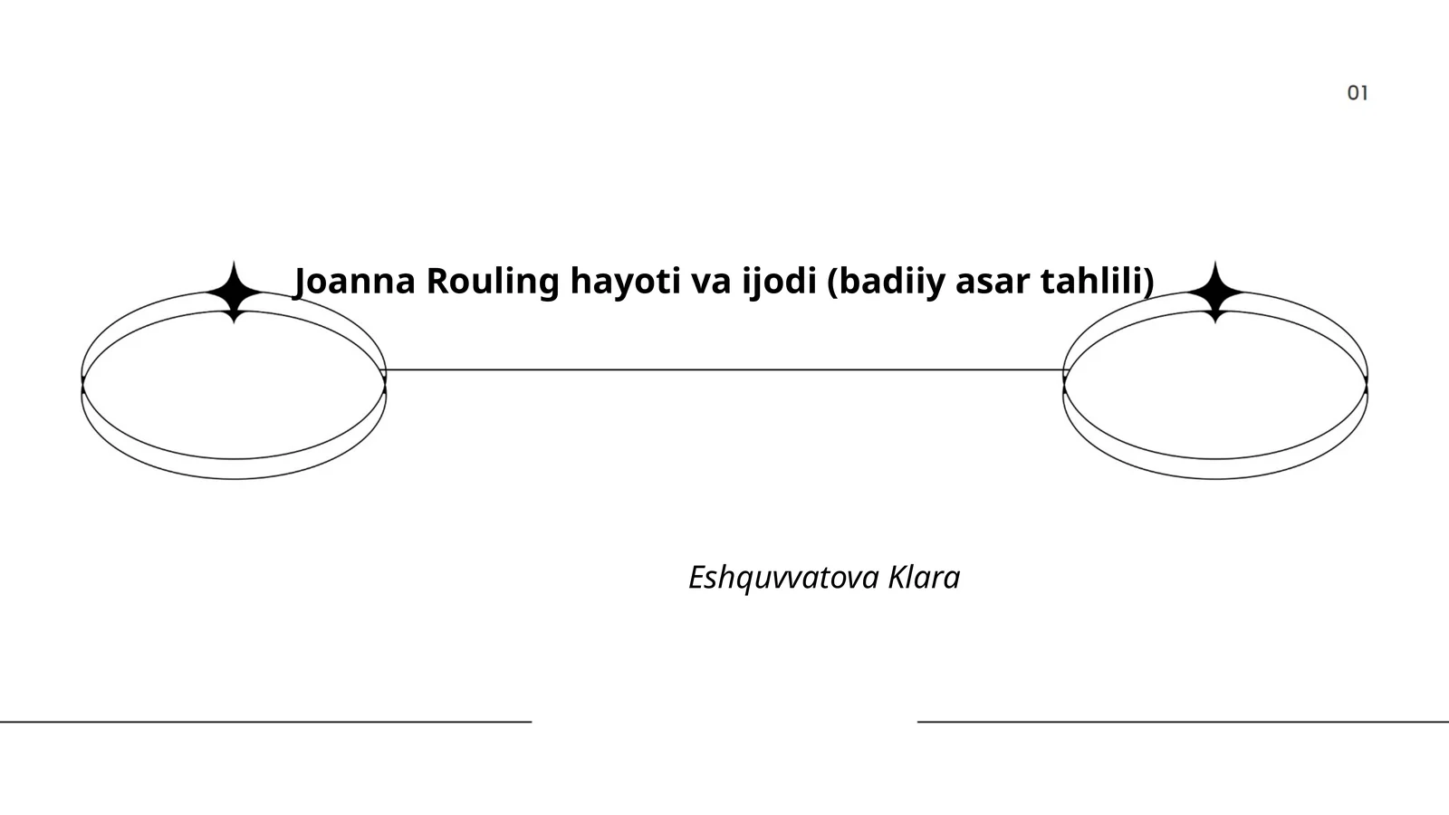 Joanna Rouling hayoti va ijodi (badiiy asar tahlili)