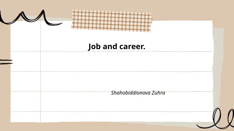 Resume and CV Writing