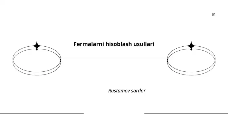 Fermalarni hisoblash usullari