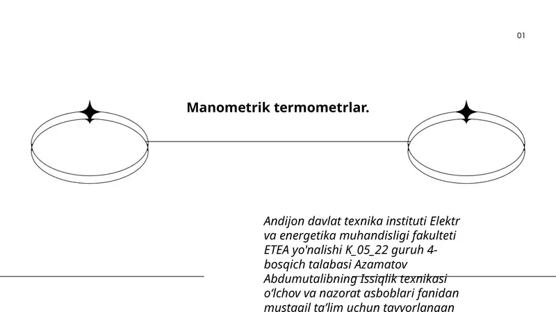 Manometrik termometrlar