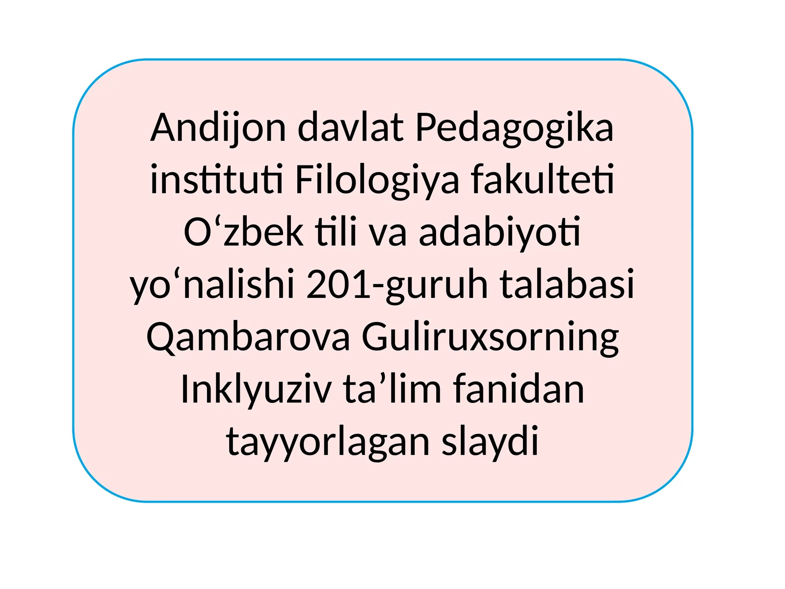 O'zbek til va adabiyot