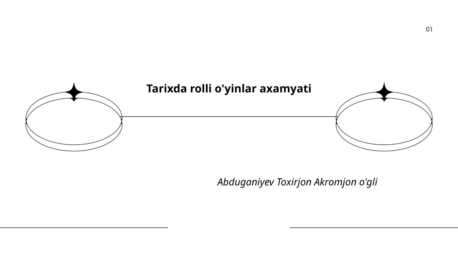 Tarixda rolli o'yinlar axamyati