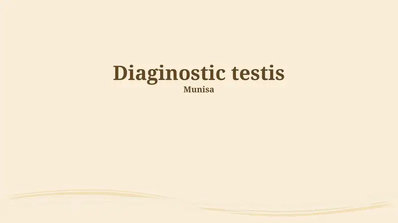 Diagnoz testlari