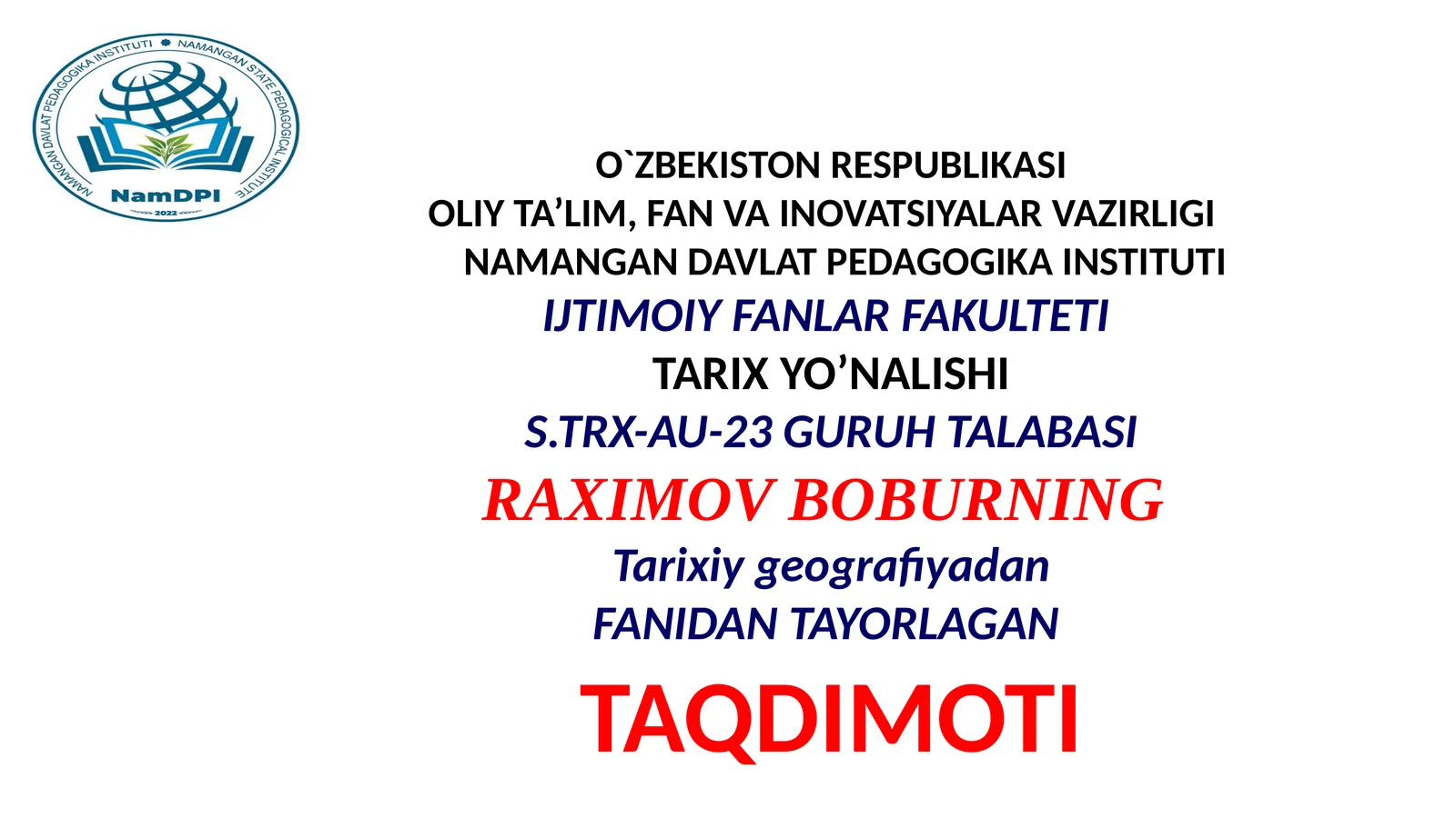Arablarning oʻrta Osiyoni istilo qilish tarixiy geografik xaritasi