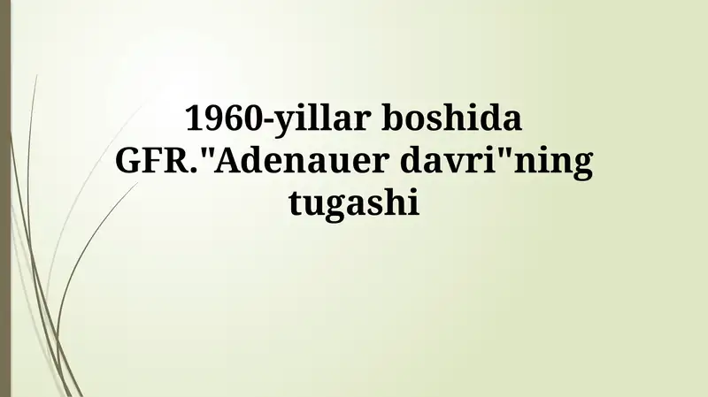 "Wirtschaftswunder" (Iqtisodiy mo'jiza)