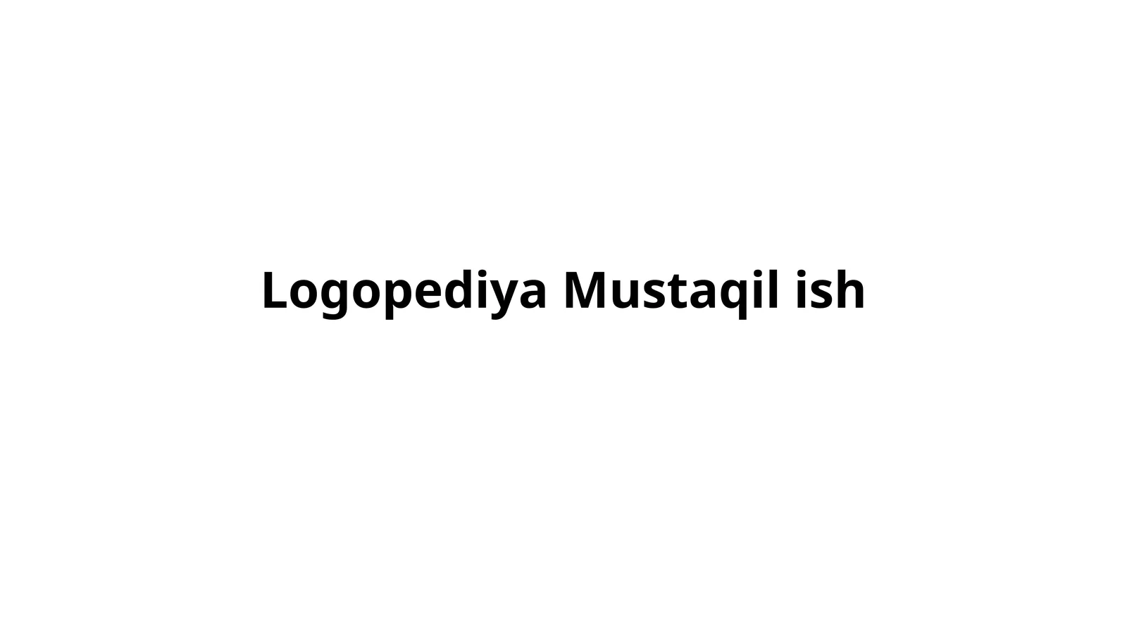 Dizartriya Logopediya