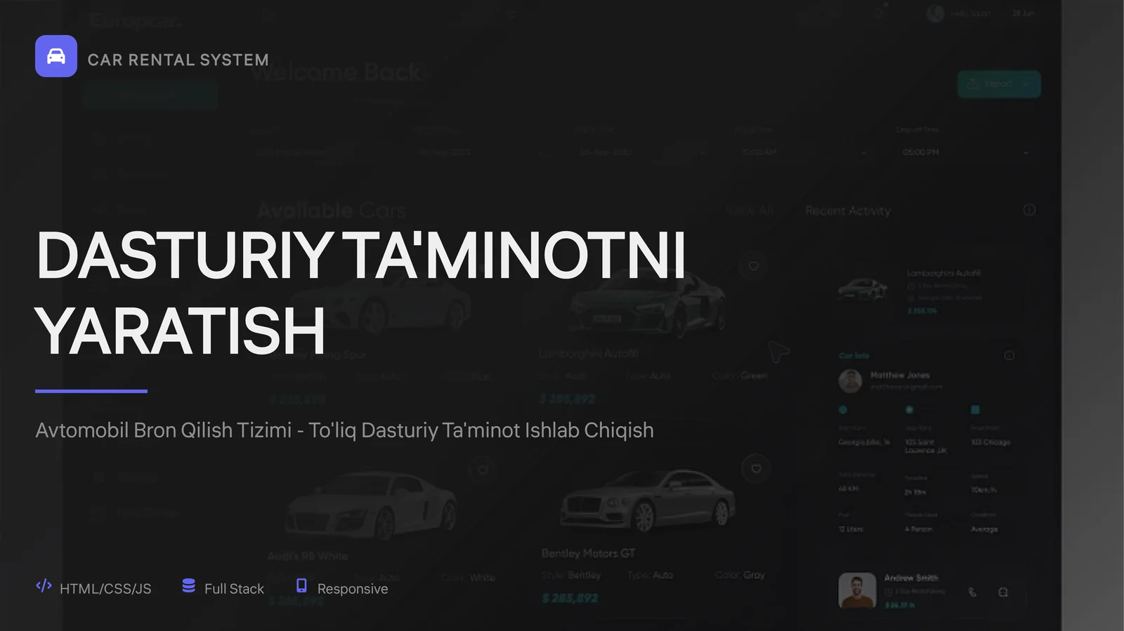 AVTOMOBIL BRON QILISH TIZIMI
