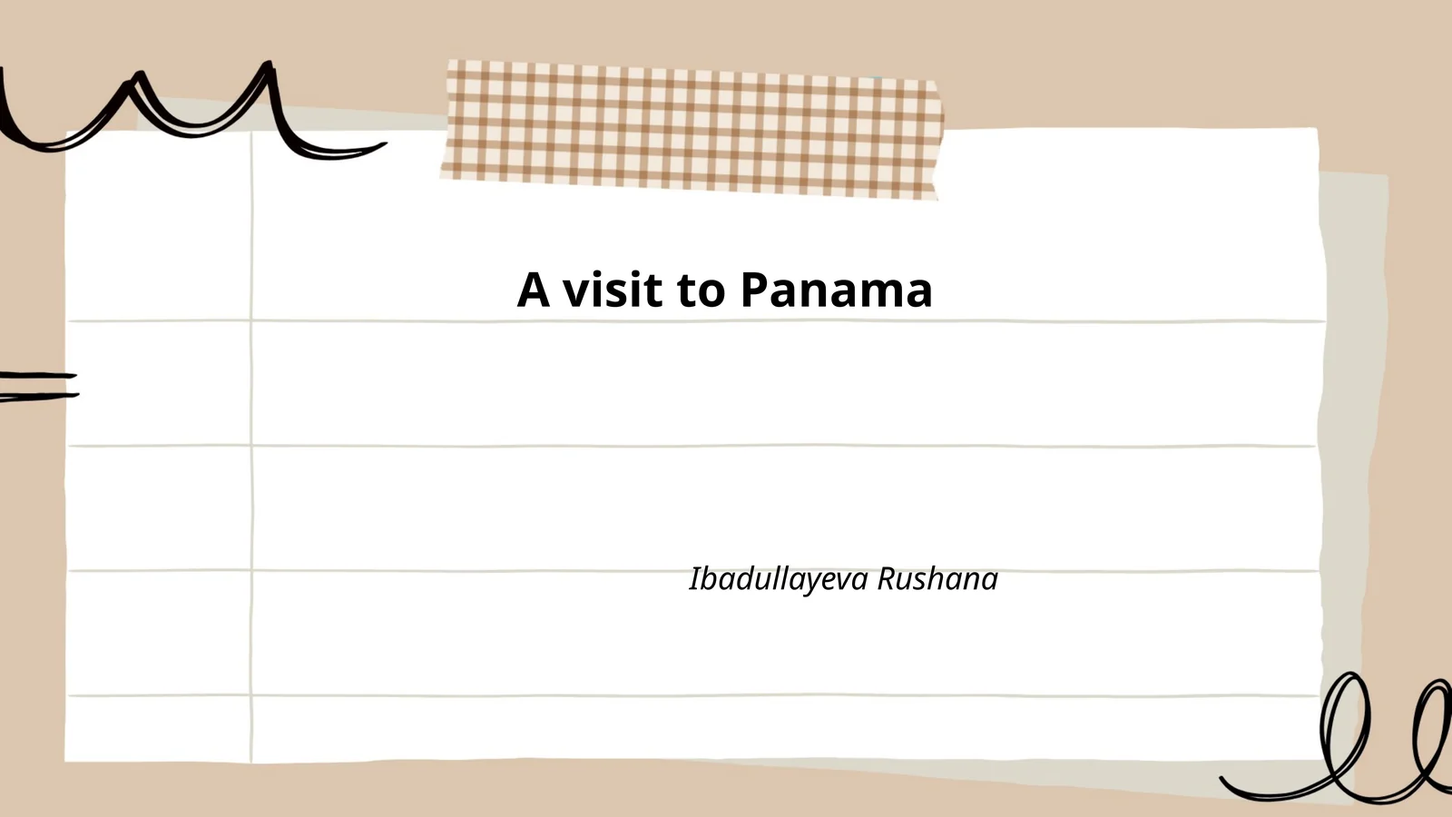 A visit to Panama