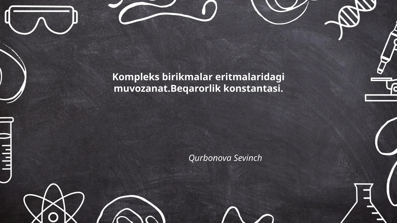 Kompleks birikmalar eritmalaridagi muvozanat.Beqarorlik konstantasi