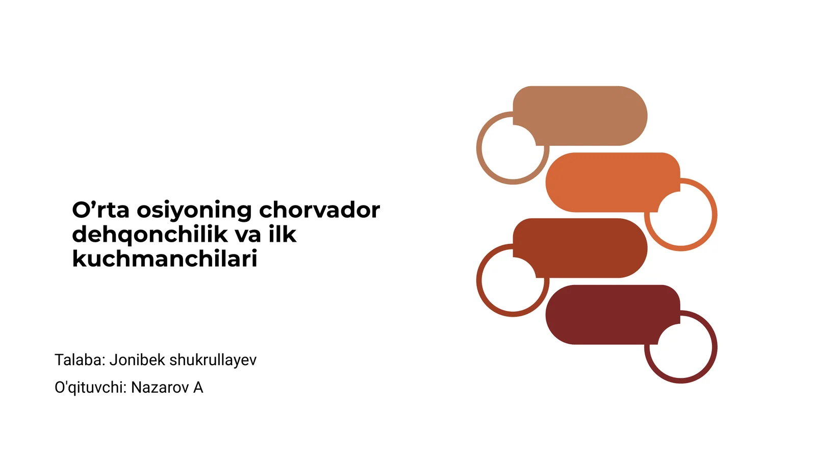 O’rta osiyoning chorvador dehqonchilik va ilk kuchmanchilari