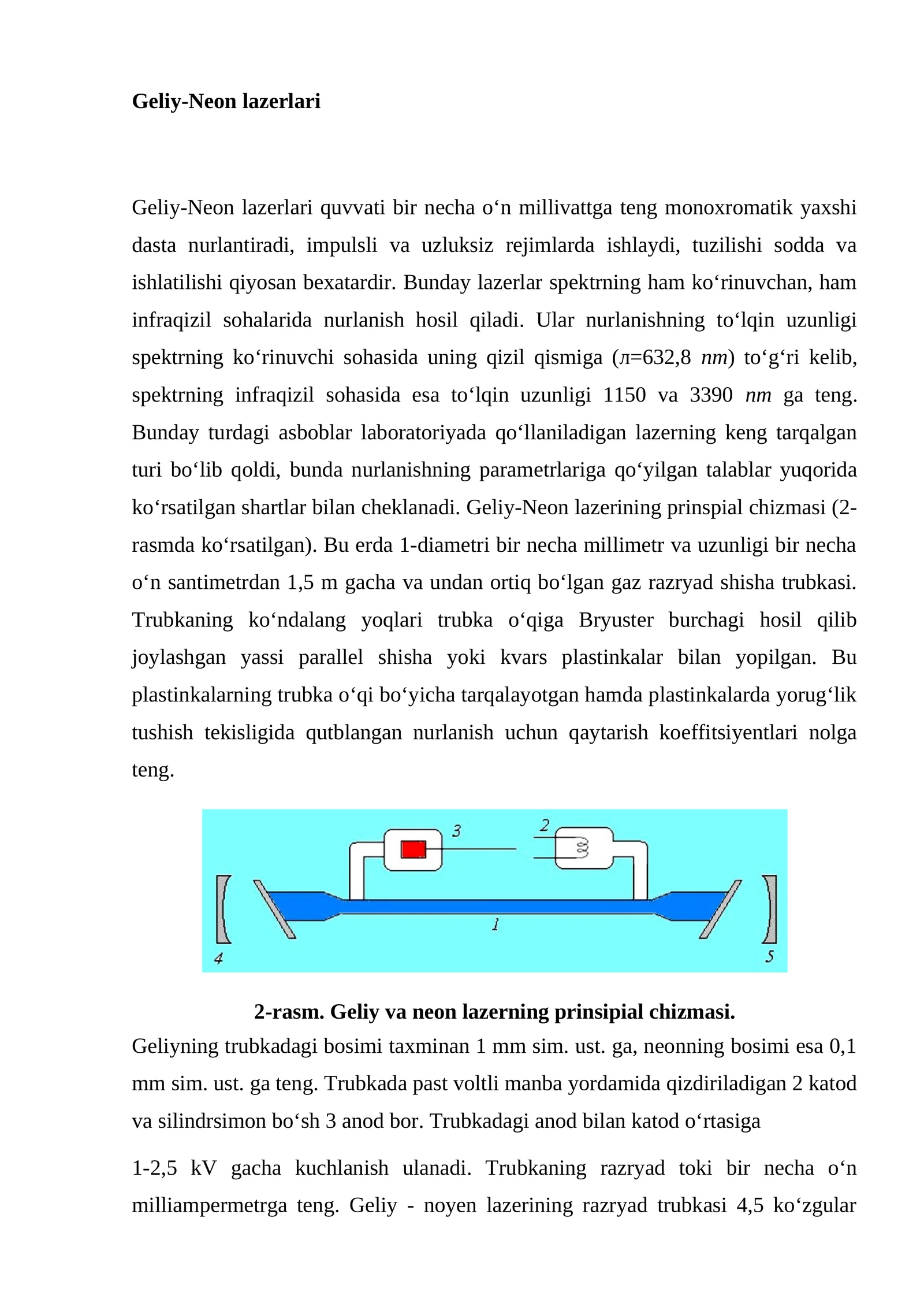 Geliy-Neon lazerlari