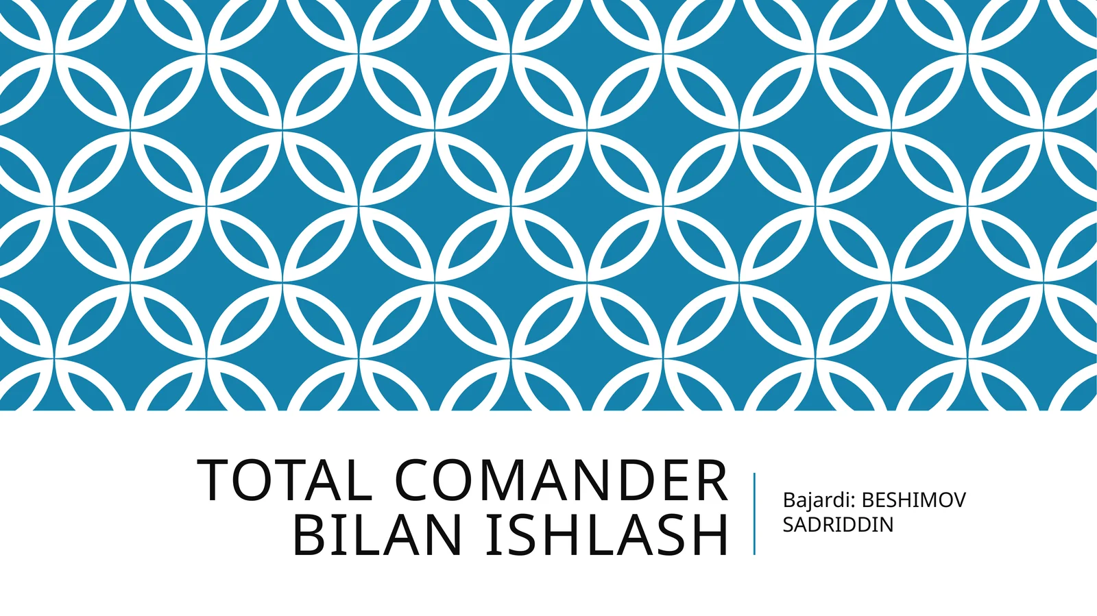 Total commander bilan ishlash