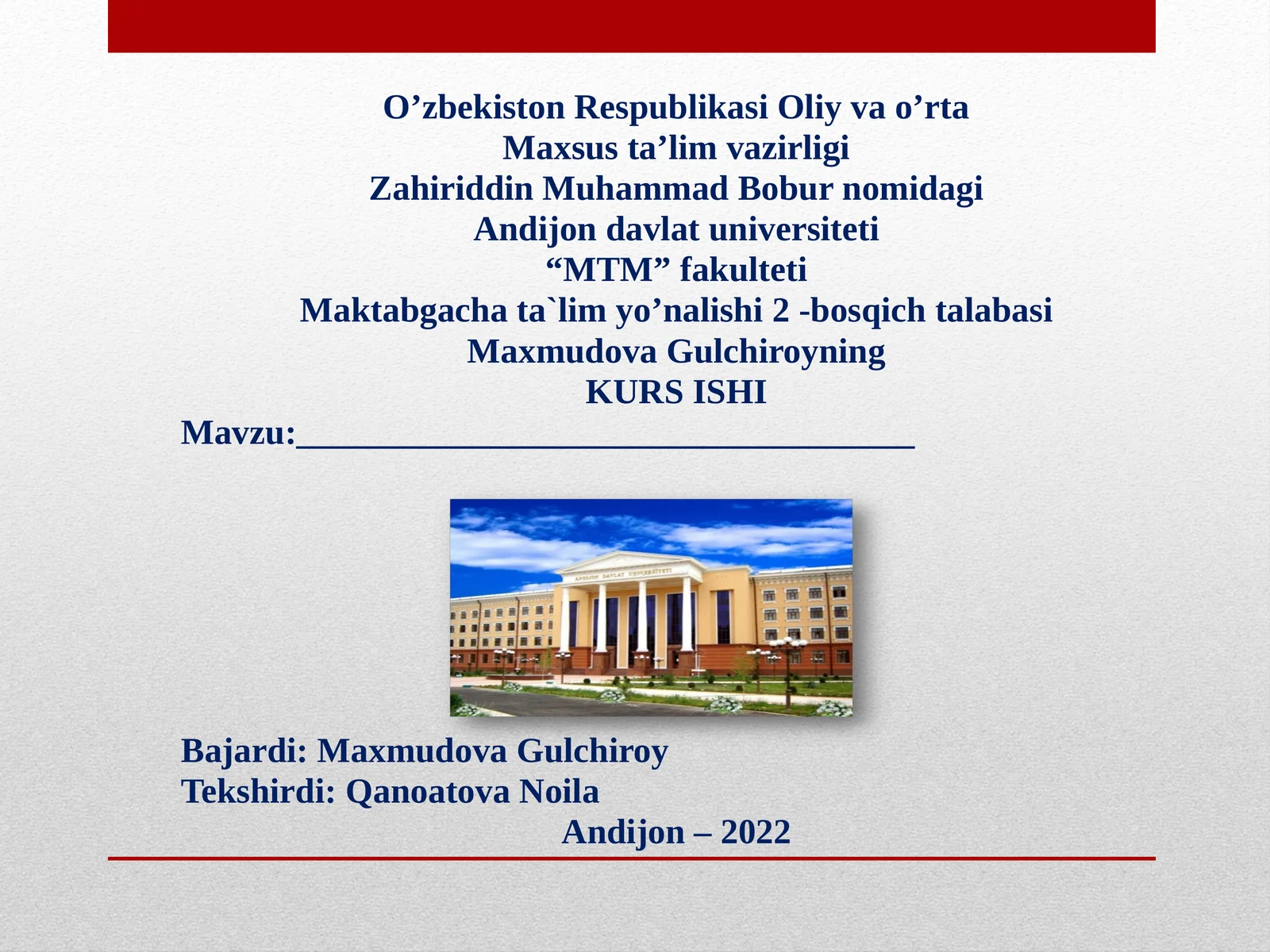 O'qituvchi nutq madaniyati kursi