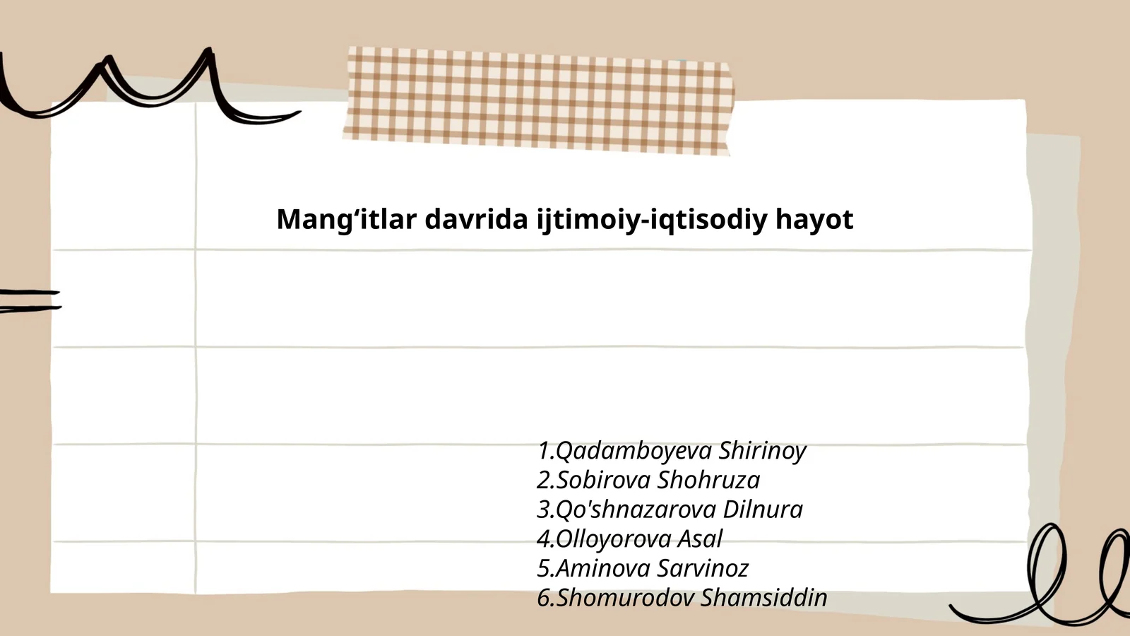 Mangʻitlar davrida ijtimoiy-iqtisodiy hayot