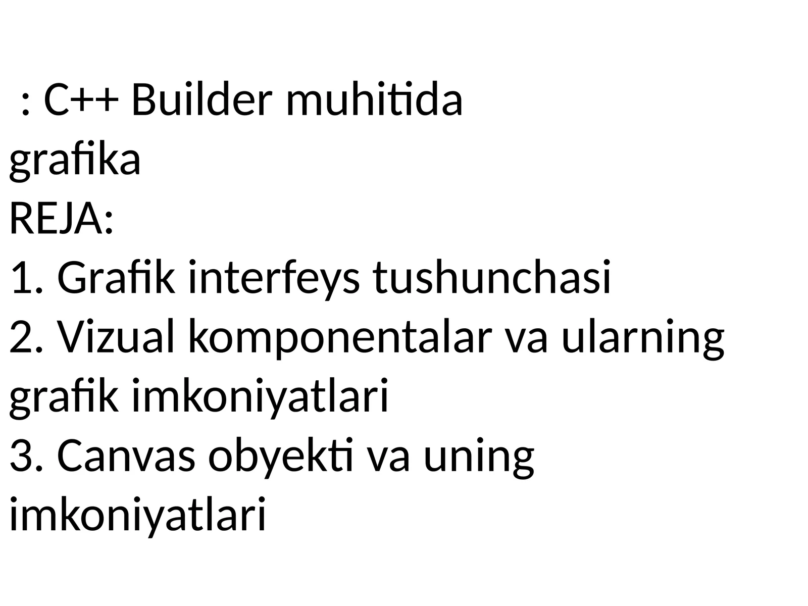 C++ Builder
