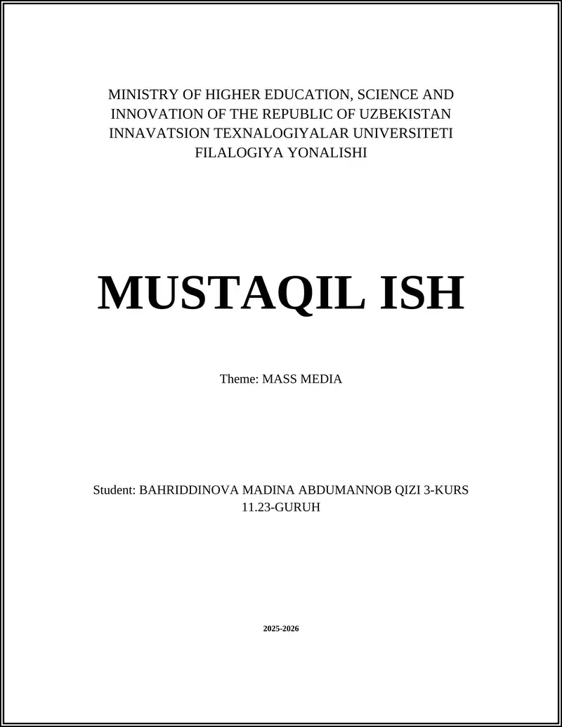 The role of mass media in shaping public opinion