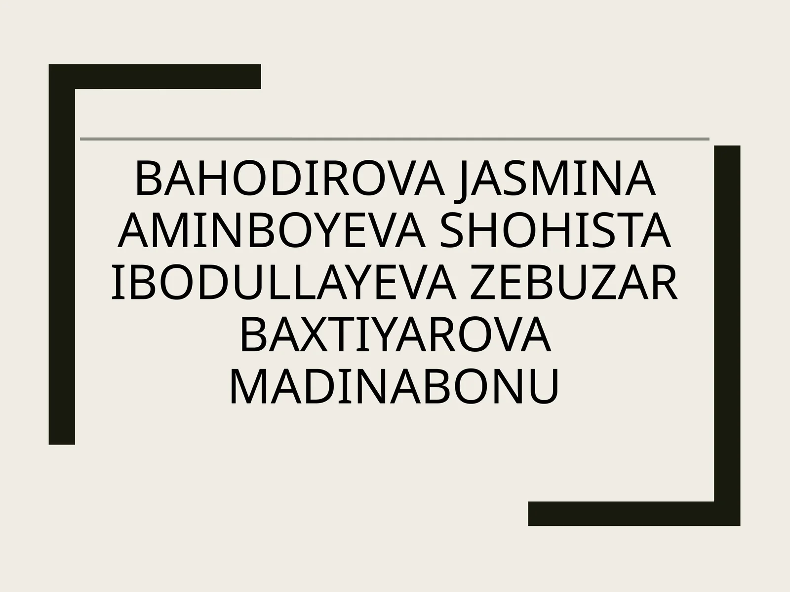 Oila - vatan ichra vatan, inson huquqlari - jamiyat poydevori