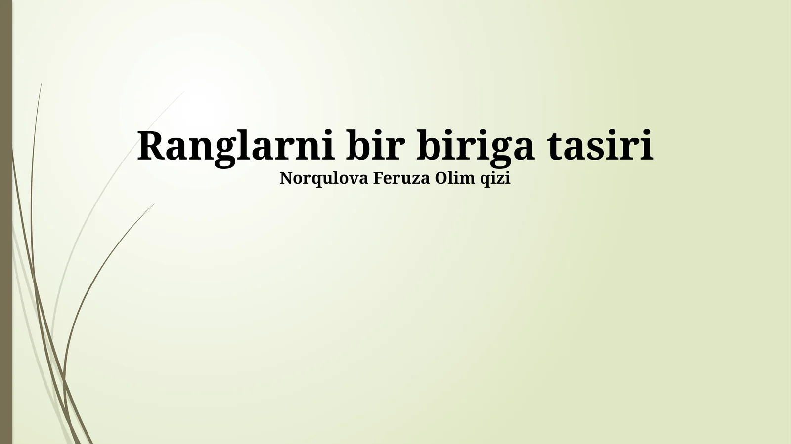 Ranglar psixologiyasi