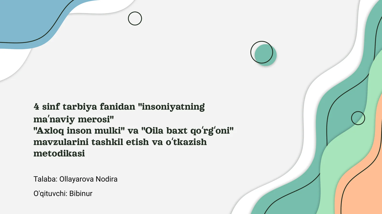 Insoniyatning maʼnaviy merosi