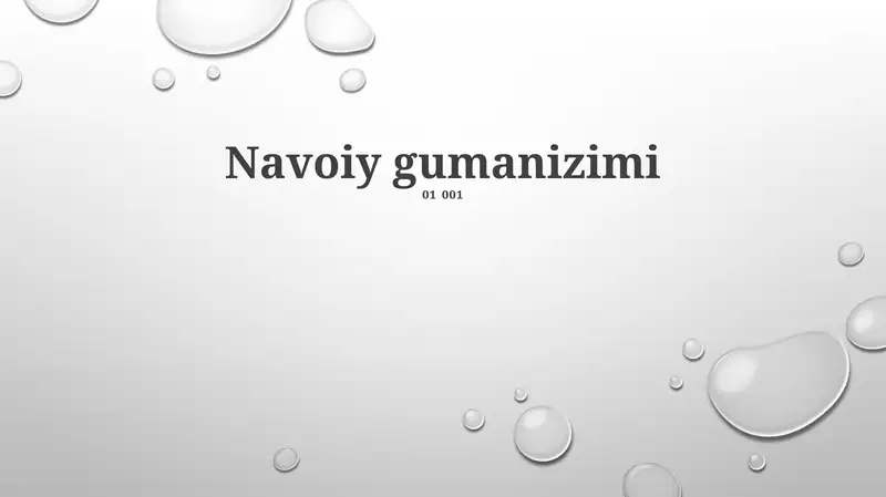 Navoiy gumanizimi