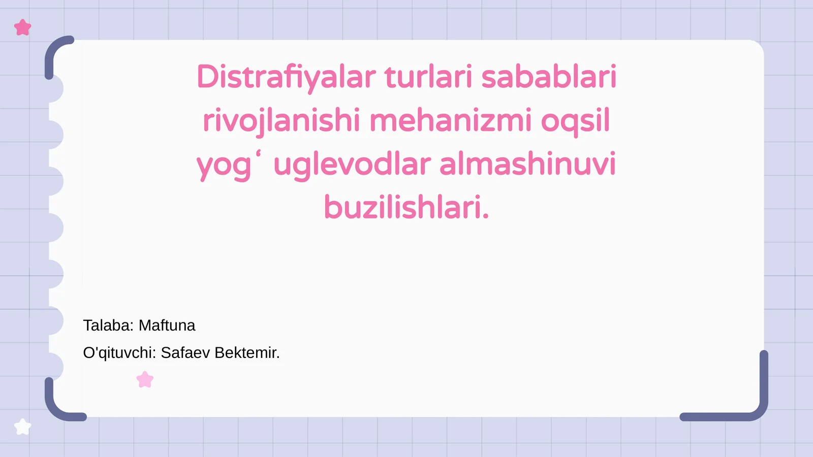 Distrafiyalar: Tushuncha va tasnifi