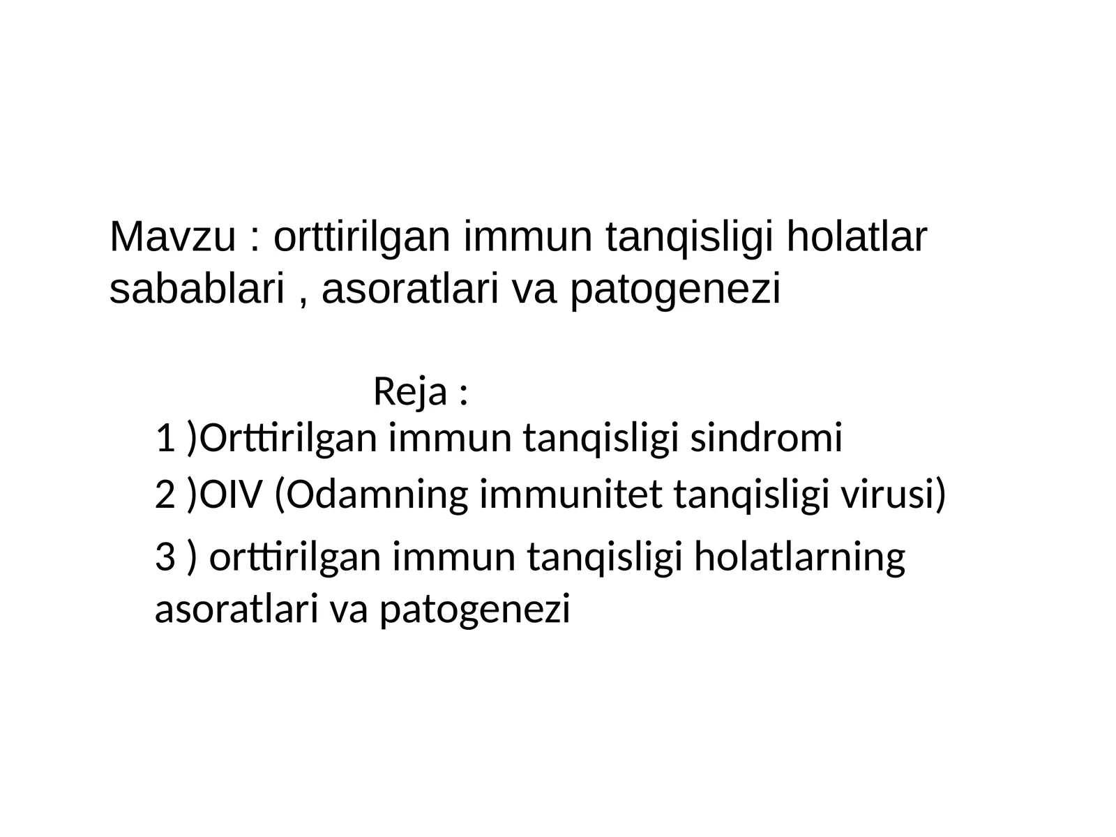 orttirilgan immun tanqisligi