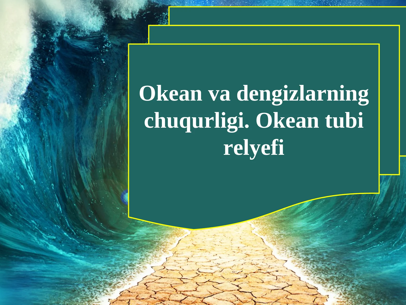 Okean va dengizlarning chuqurligi. Okean tubi relyefi