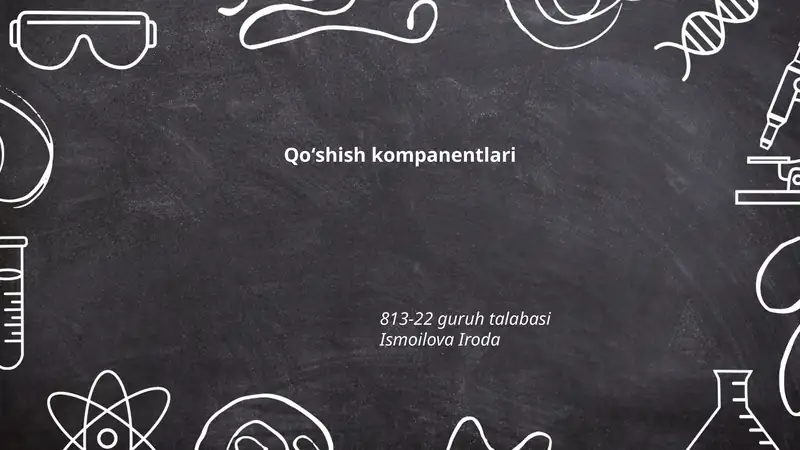 Qoʻshish kompanentlari