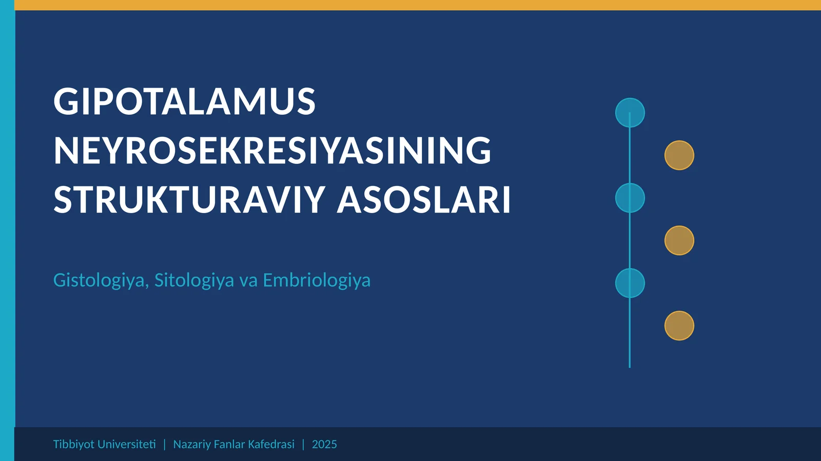 GIPOTALAMUS NEYROSEKRESIYASINING STRUKTURAVIY ASOSLARI