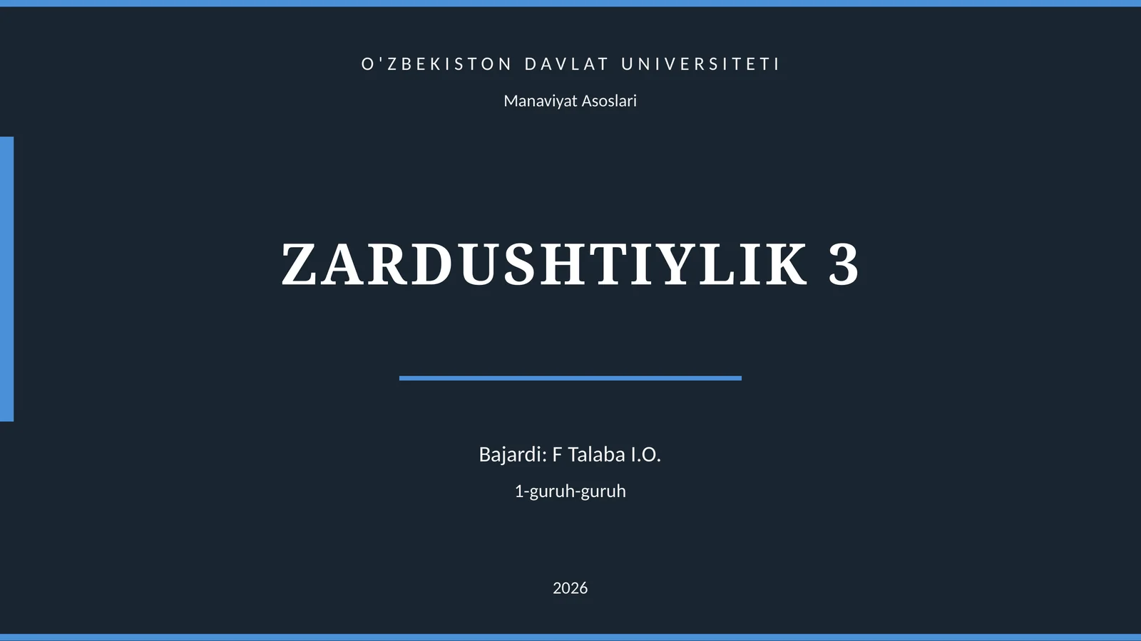 ZARDUSHTIYLIK 3