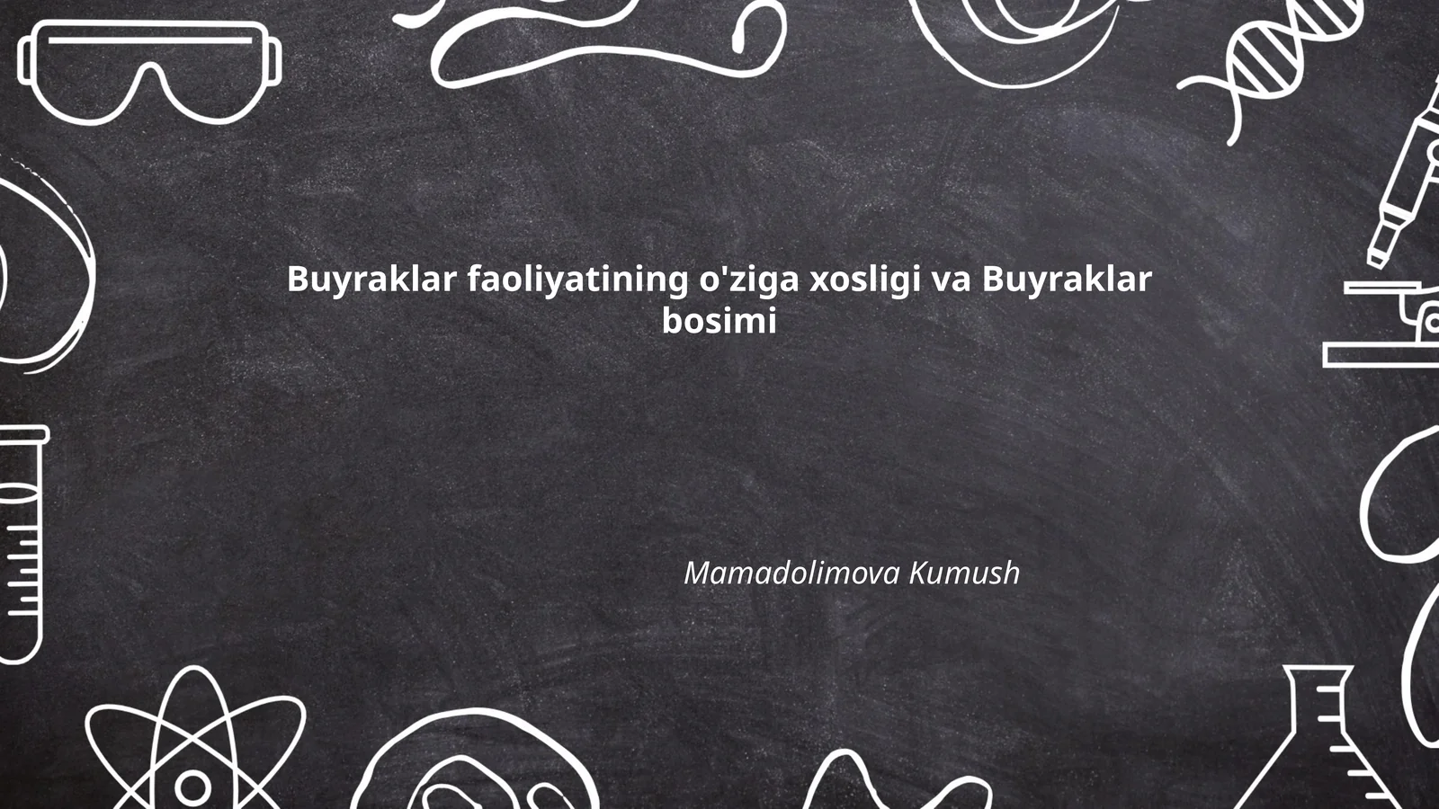 Buyraklar faoliyatining o'ziga xosligi va Buyraklar bosimi
