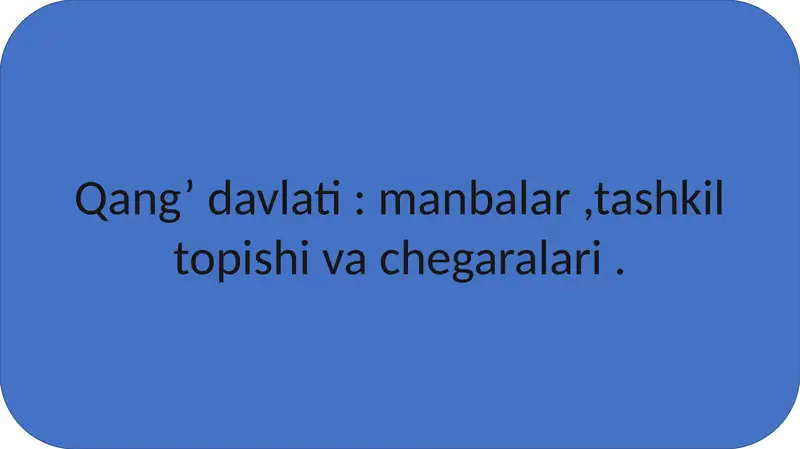 Qang Qang’ davlati
