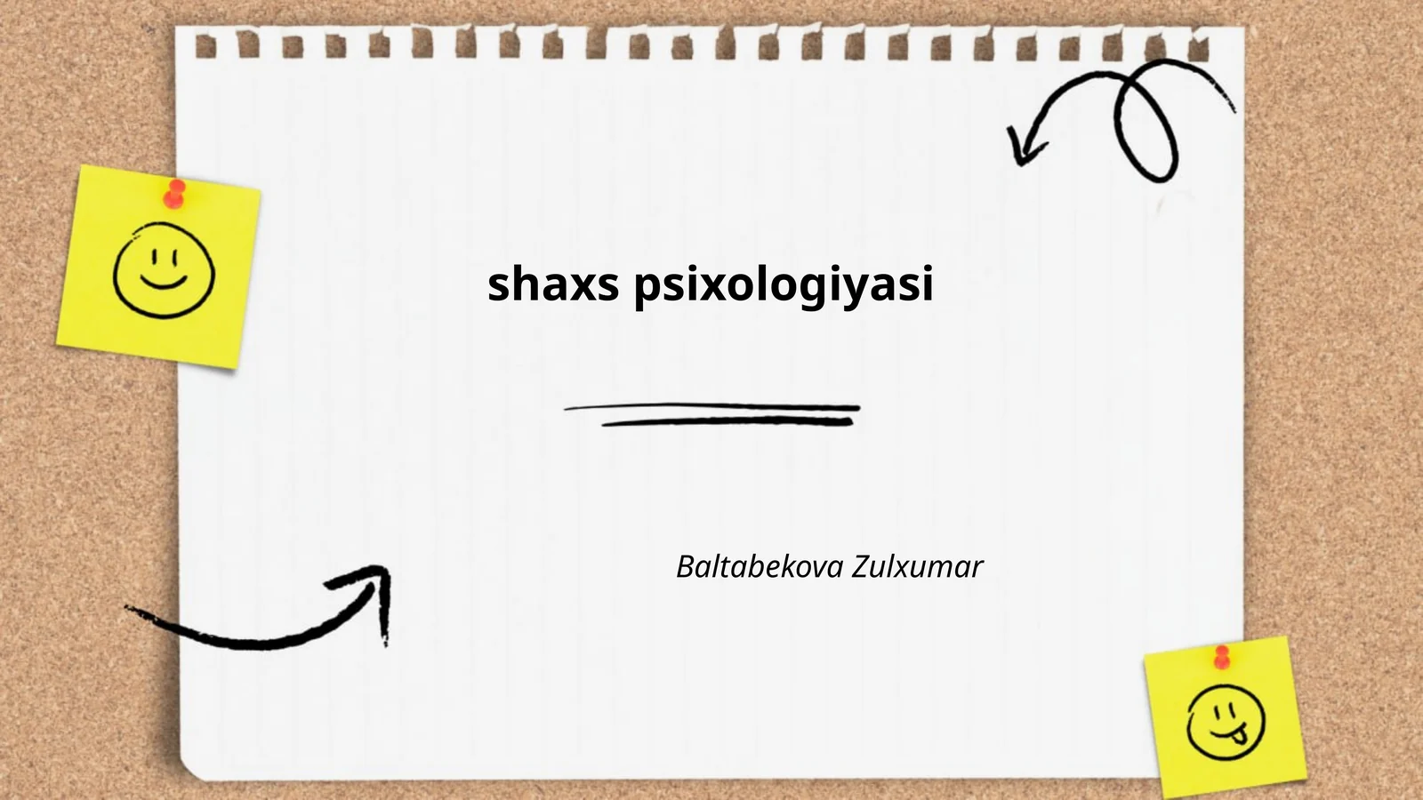 Shaxs Psixologiyasi