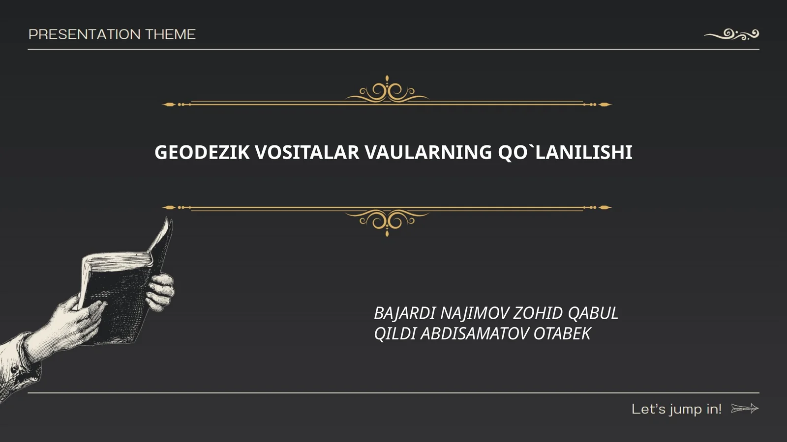 Geodezik vositalar va ularning qo'lanilishi