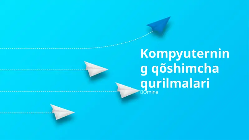 Kompyuterning qõshimcha qurilmalari