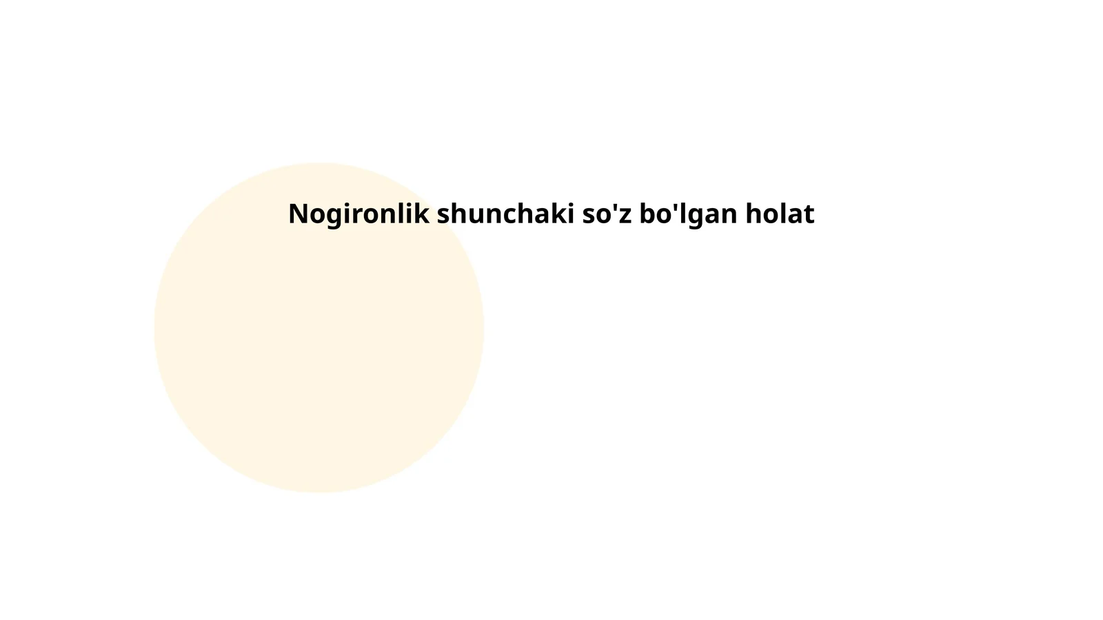 Nogironlik shunchaki so'z bo'lgan holat