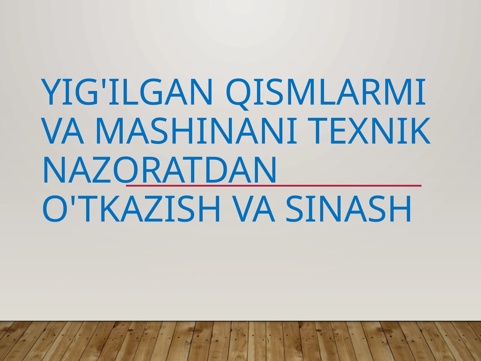 Mashinalarni ishlab chiqish jarayoni