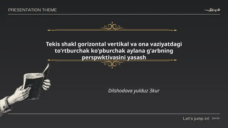 Gorizontal Vertikal va Ona Tekislik